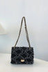 'Kehlani' Textured Denim Crossbody Bag - Celes Fashion
